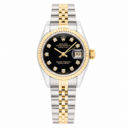 Rolex Datejust 26MM 69173 Two-Tone Factory Diamond Dial Watch